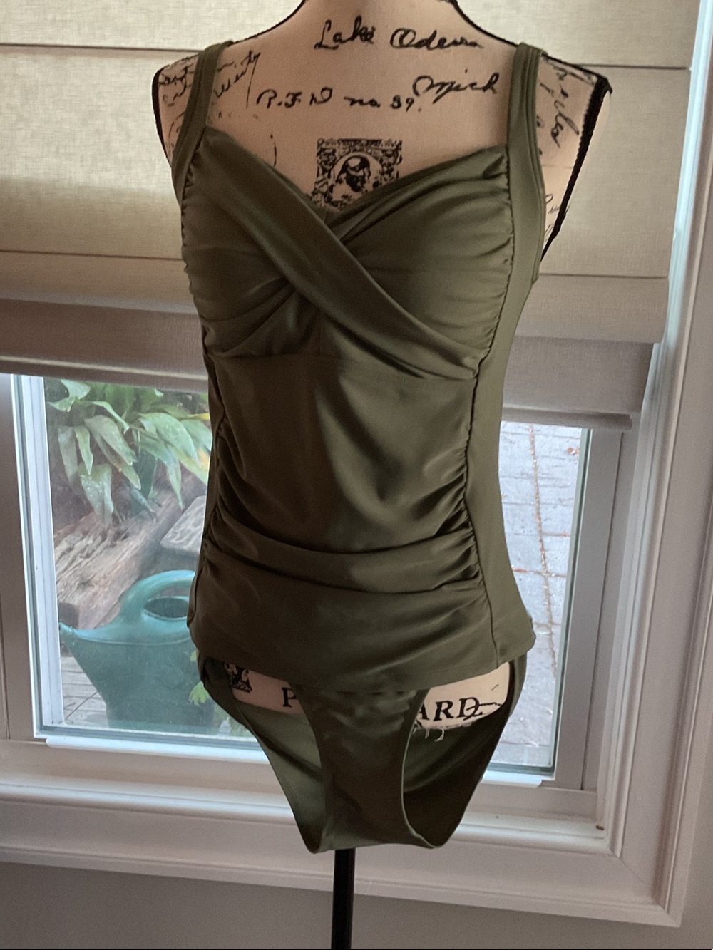 green tankini
